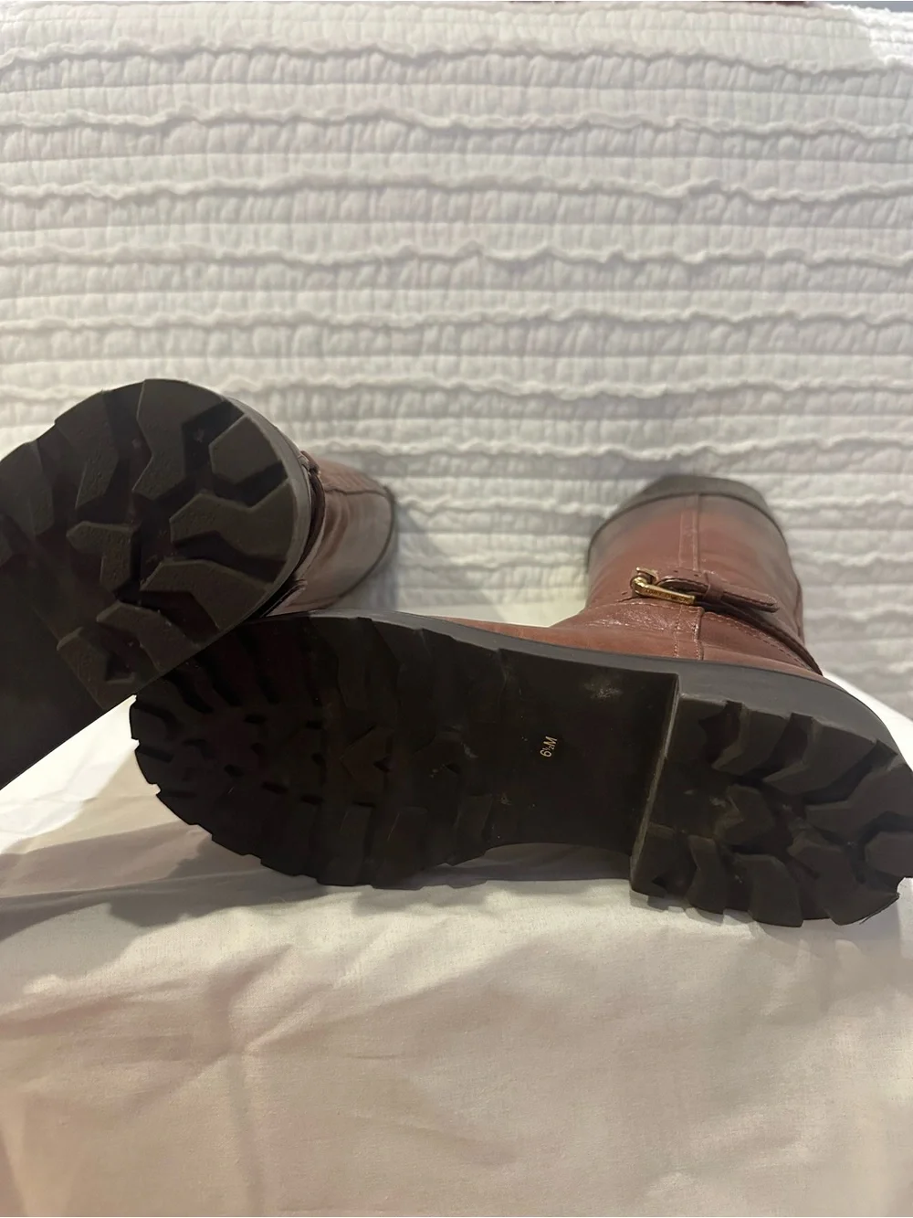 Tory Burch Daniela Riding Boot Size Brown 6.5